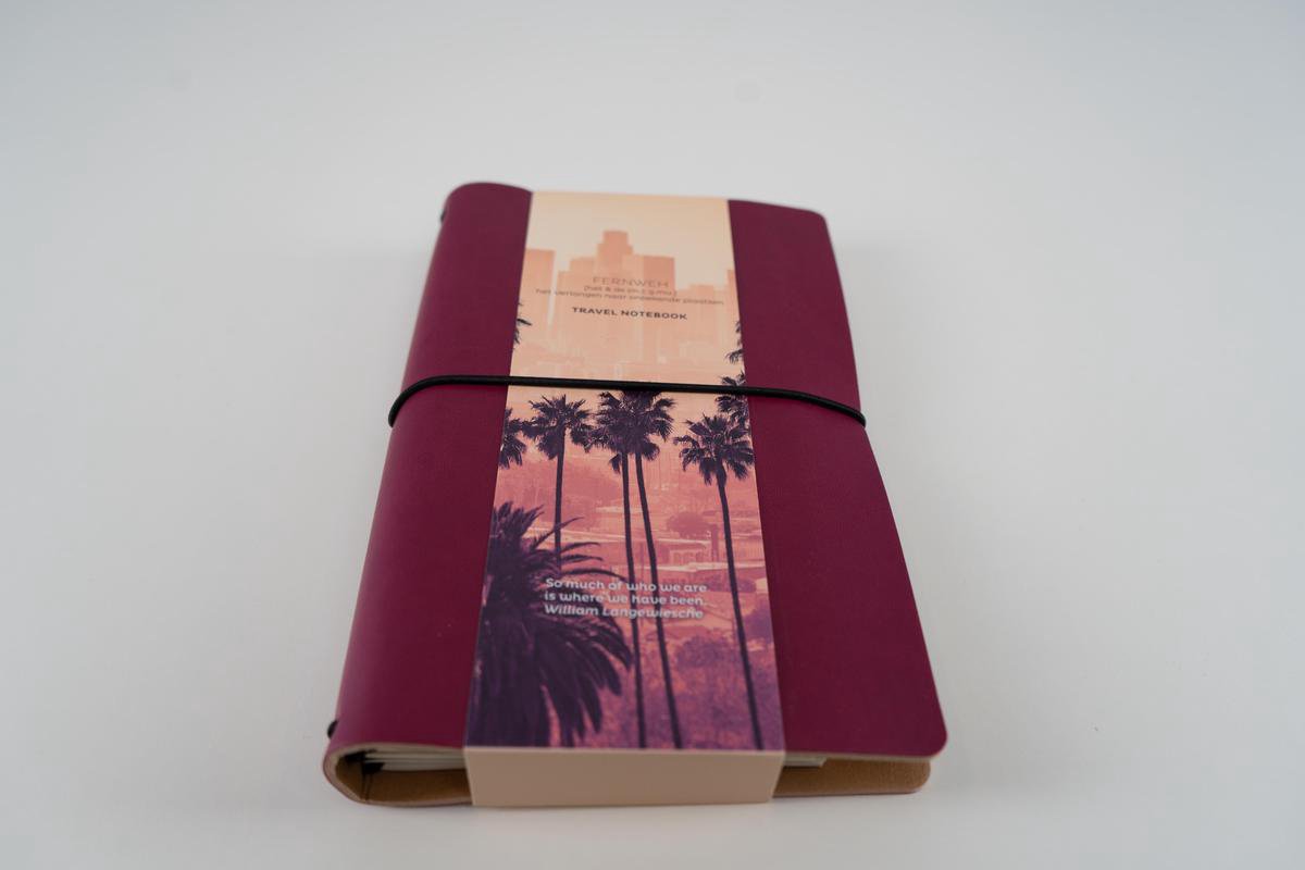 Fernweh Travel Notebook Pink - JournalnStuff