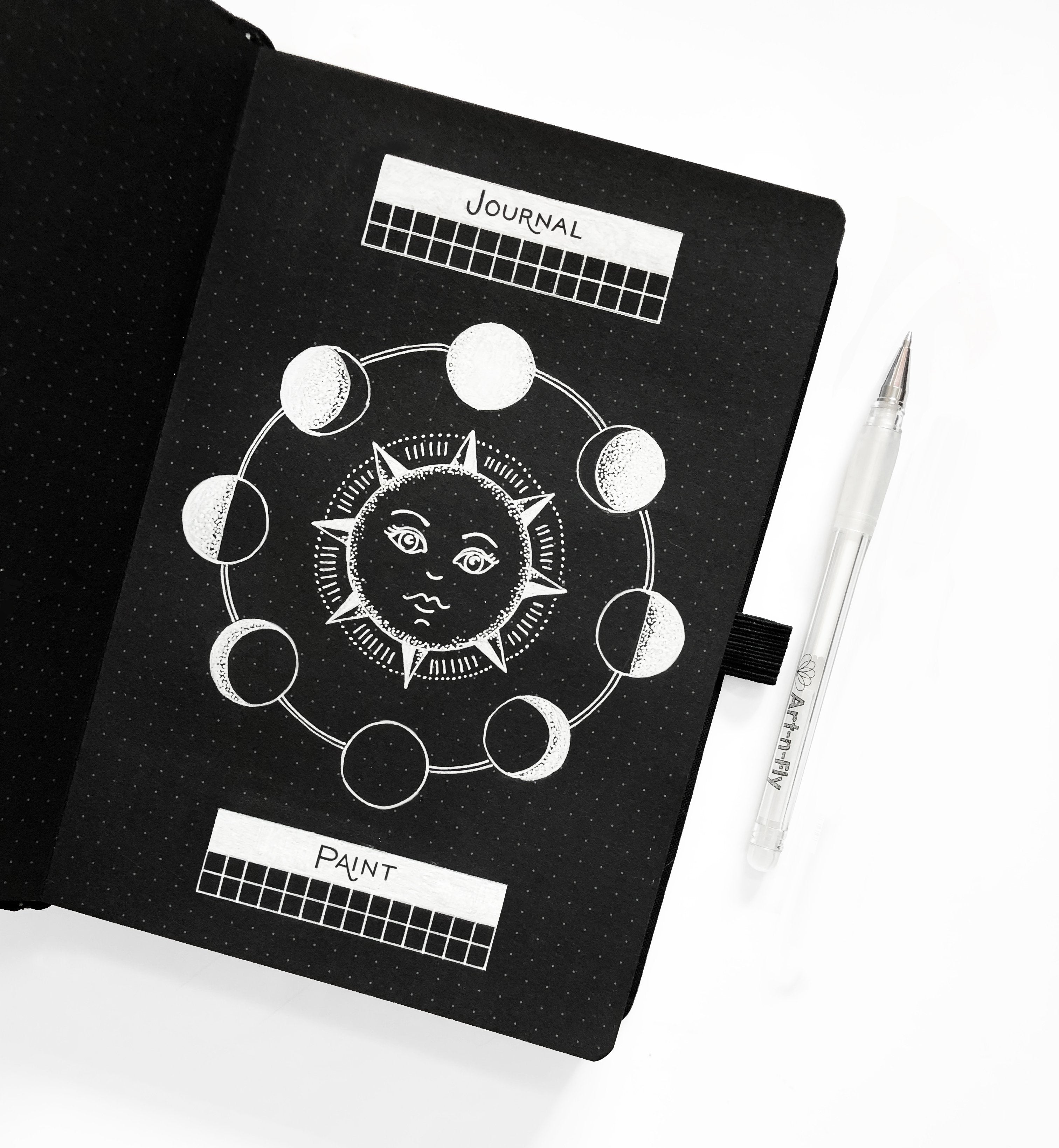 Archer & Olive Notitieboek The Blackout Book Dotted A5 - Crystal Vibes - JournalnStuff