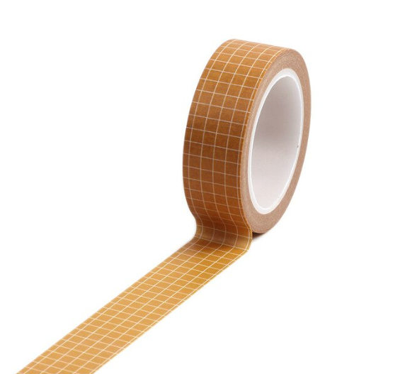 Washi tape - Brown Grid
