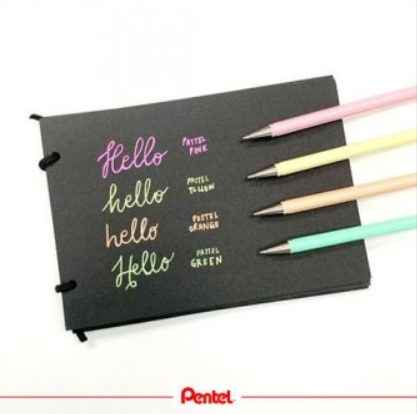 Pentel Hybrid Milky Gel Roller Pen - Pastel Pink