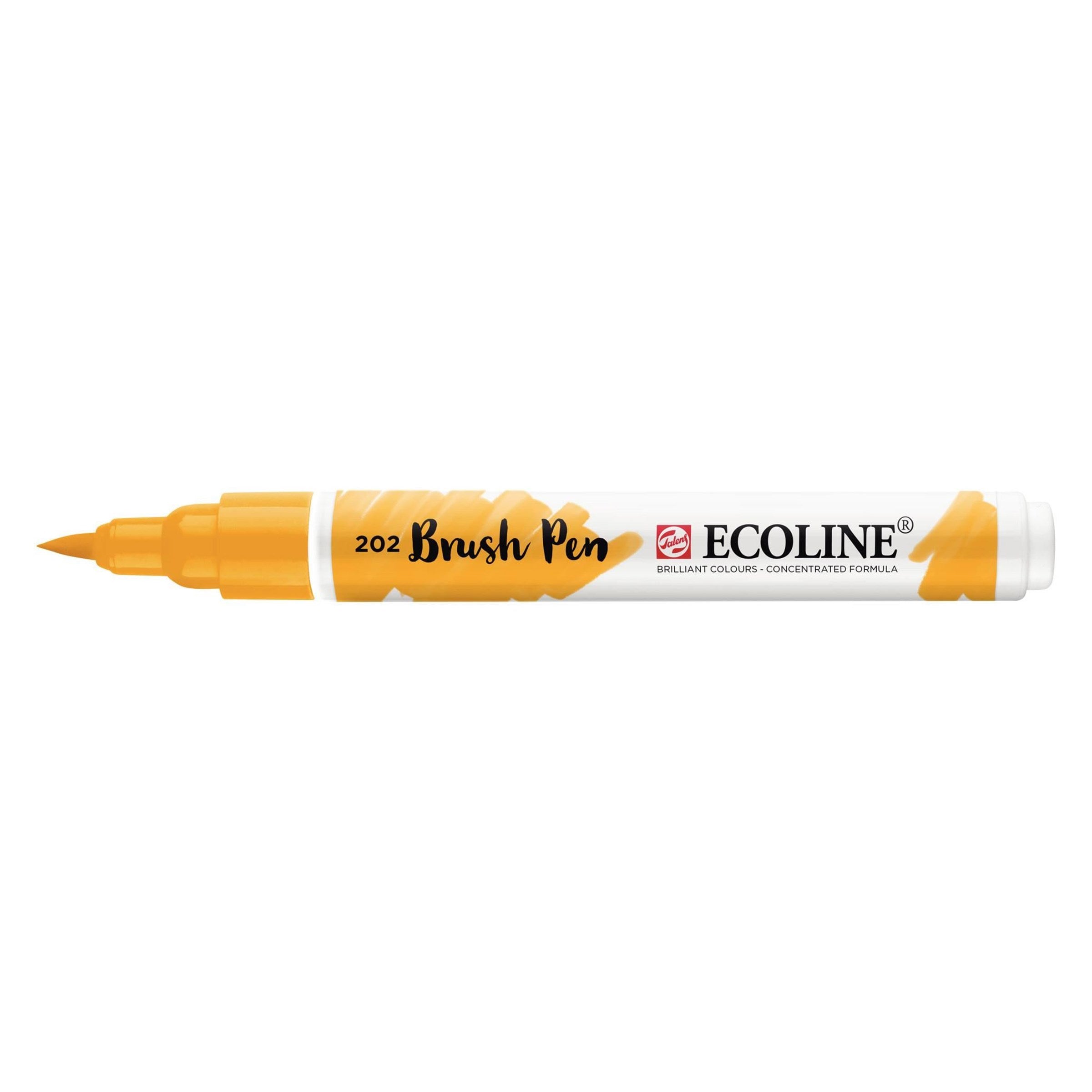 Talens Ecoline Brush Pen - 202 Donkelgeel - JournalnStuff