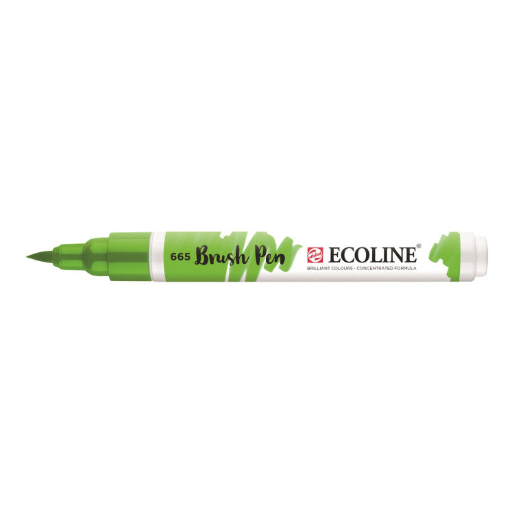 Talens Ecoline Brush Pen - 665 Lentegroen - JournalnStuff