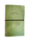 Fernweh Travel Notebook Green - JournalnStuff