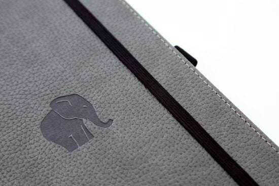 Dingbats* Wildlife A5 Lined Notitieboek - Grey Elephant