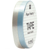 Paper Poetry Washi Tape - Smal Pastel Blauw/Zilver