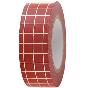 Paper Poetry Washi Tape - rood/goud ruitjes