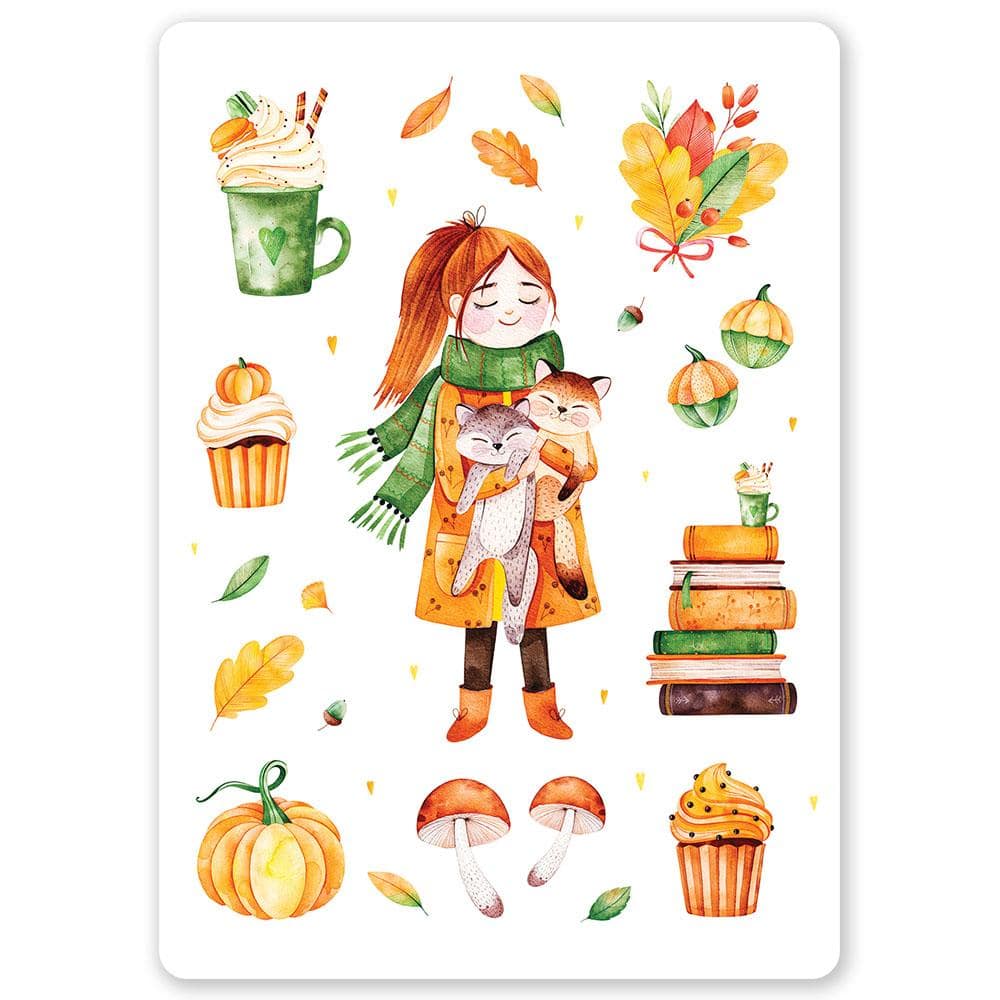 Kaart "Autumn Girl"