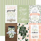 Echo Park - Coffee and Friends Collection - 12 x 12 Dubbelzijdig Scrap papier - 4 x 6 Journaling Cards