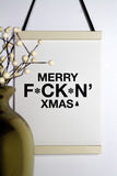 Kerst Poster - Merry F*ck*n' Xmas - A4