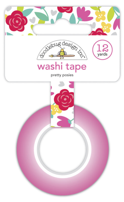Doodlebug Design Washi Tape - Love Notes Collection Pretty Posies