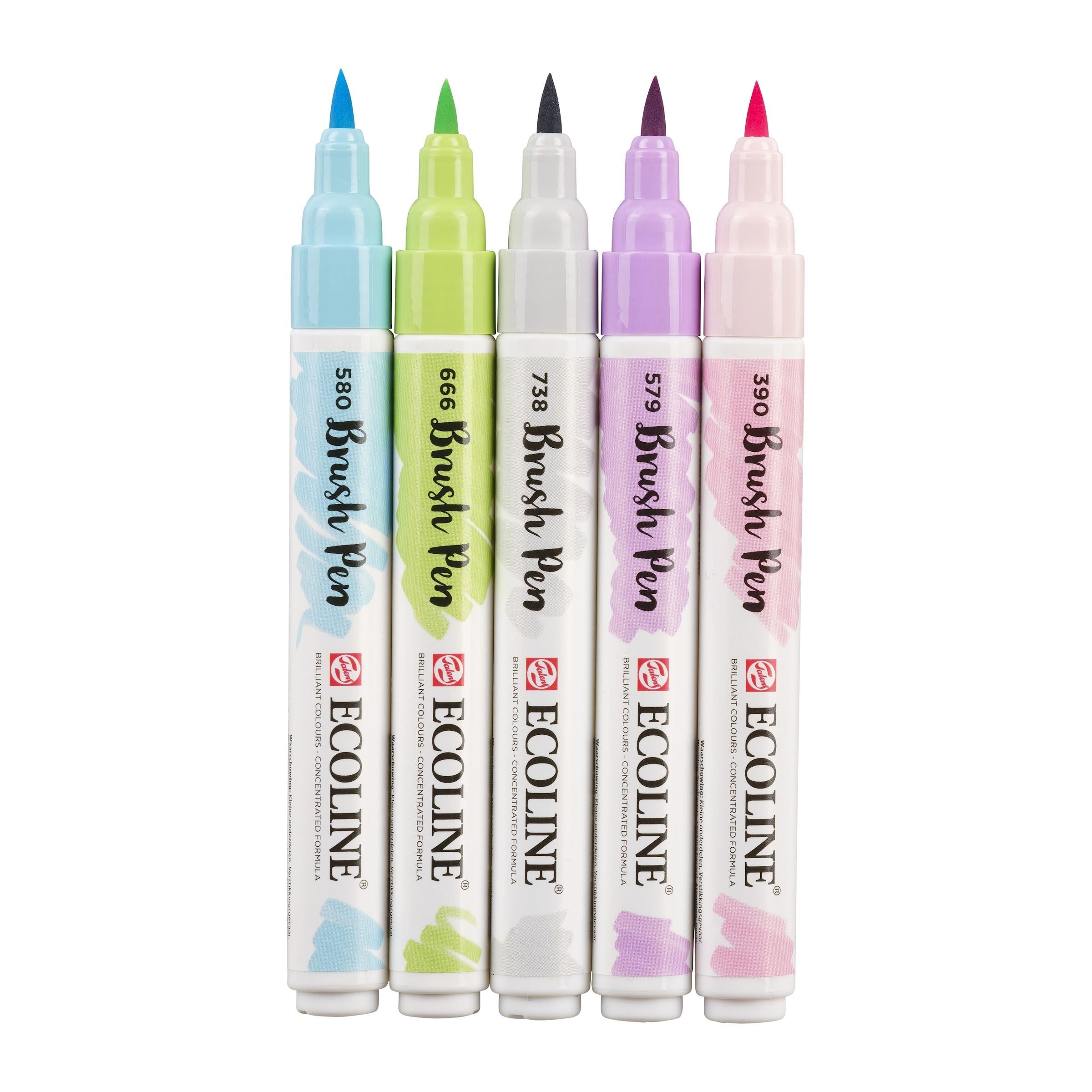 Talens Ecoline Brush pen set 5 - Pastel
