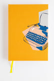 Gold Lines Bullet Journal Graphic Typewriter