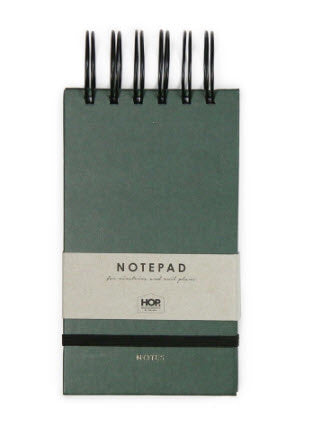 HOP Notepad Small - Forest Green