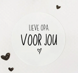 Cadeau stickers - Lieve Opa