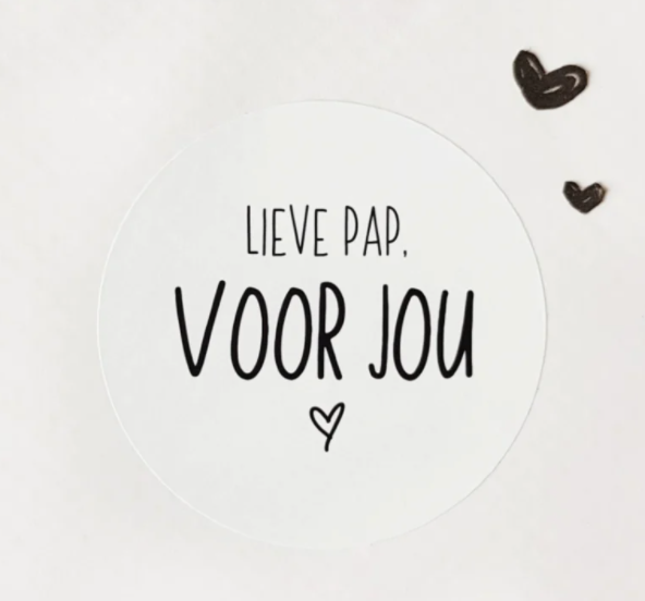 Cadeau stickers - Lieve Pap