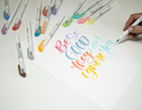 Zebra Mildliner Brush pen set  van 5 - Cool & Refined Colors