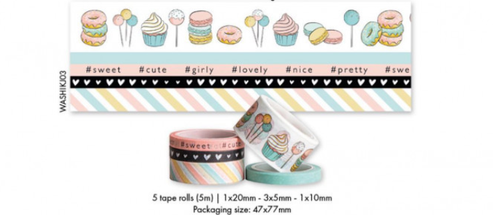 Washi Tape Karin Joan Missees Collection nr.03
