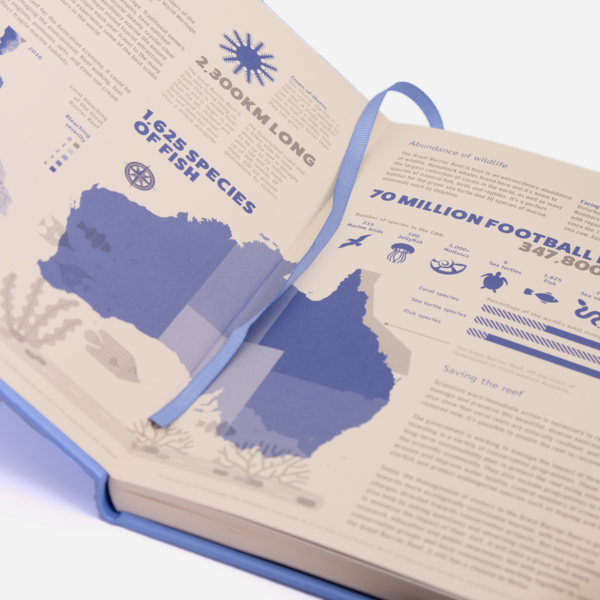 Dingbats*  Earth A5 Dotted Notitieboek - Sky Blue Great Barrier Reef
