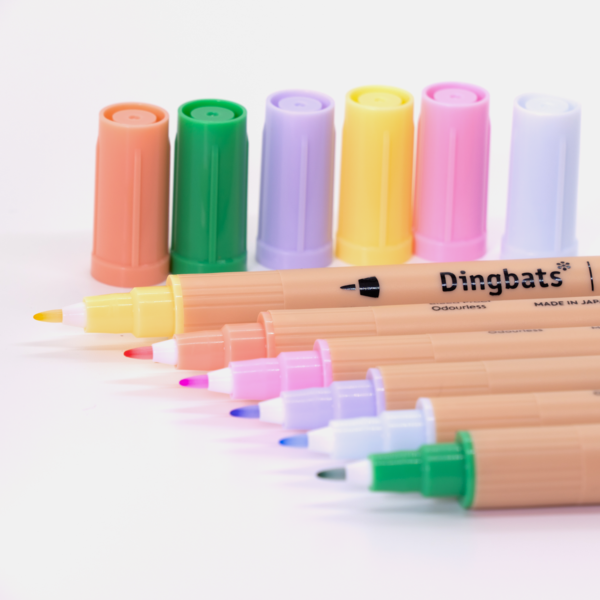 Dingbats* Ātopen Dual Tip Brush Pens - Pastel Set