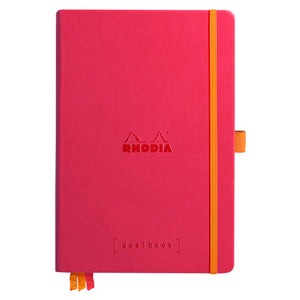 Rhodia Goalbook A5 met ivoor dotted papier - Raspberry - JournalnStuff