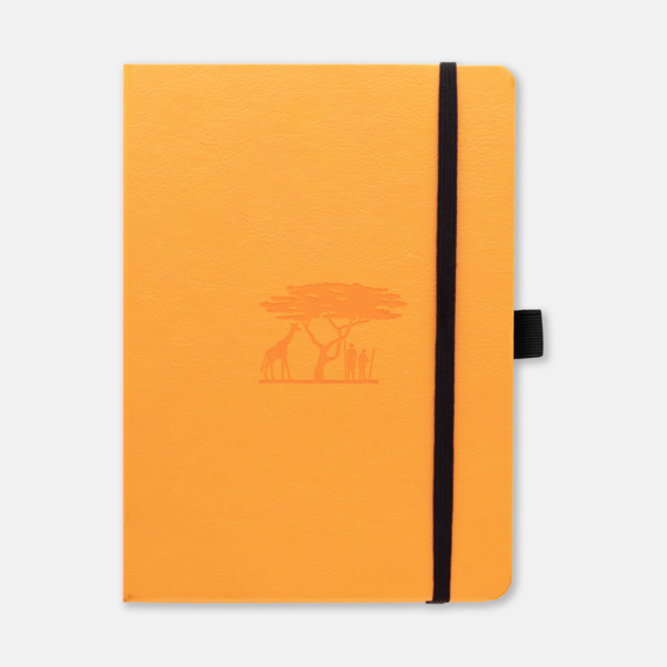 Dingbats*  Earth A5 Dotted Notitieboek - Tangerine Serengeti