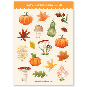 Sticker Sheet "Pumkins & Leaves"