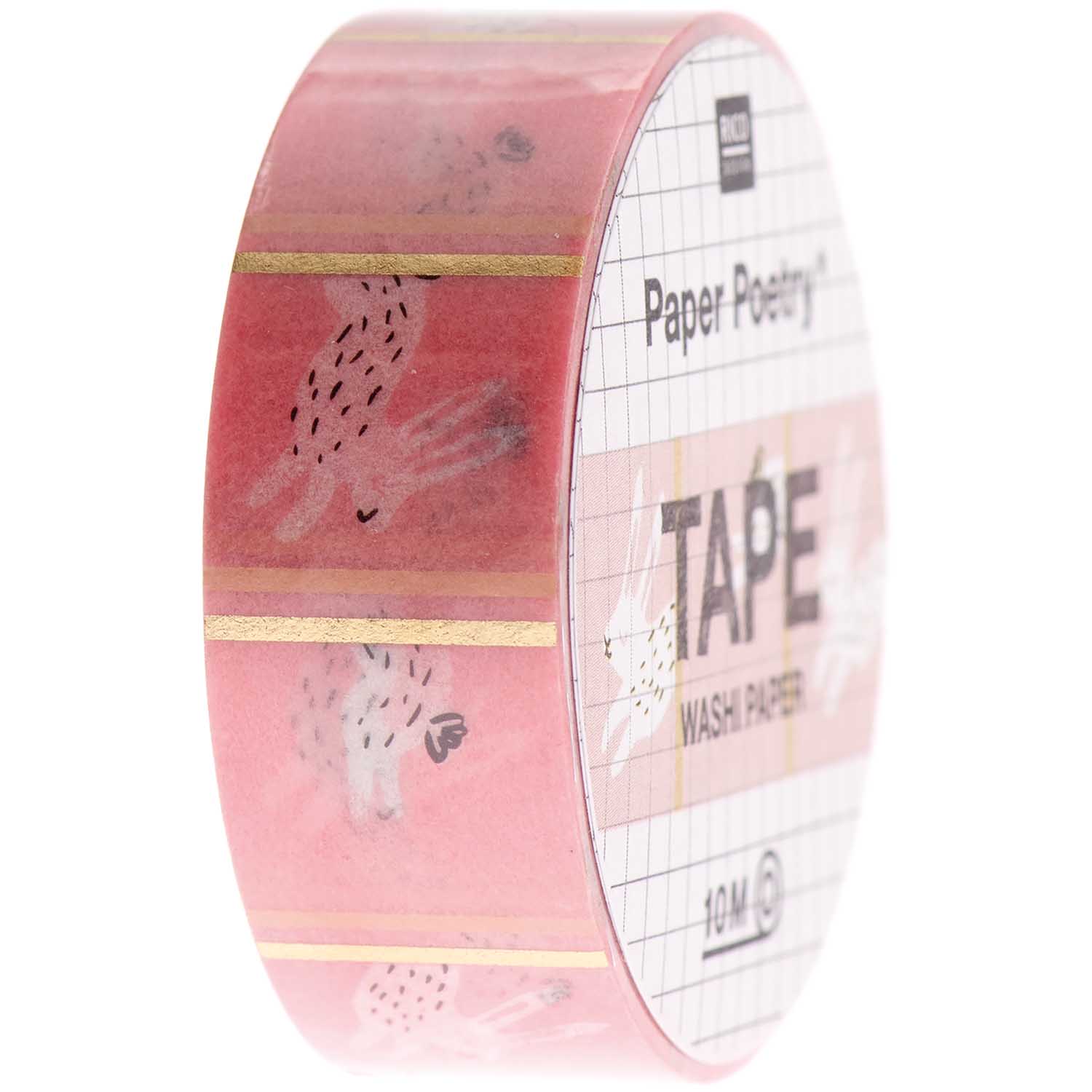 Paper Poetry Washi Tape - Bunny Hop Rosa