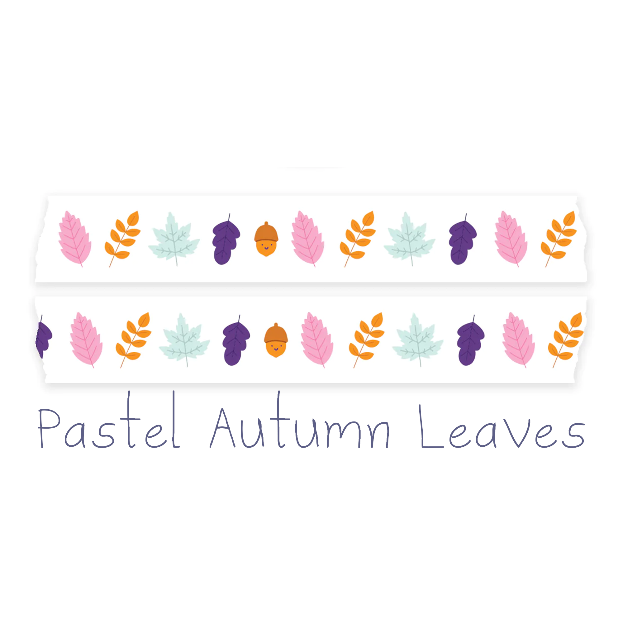 Washi Tape Pastel Autumn Leaves