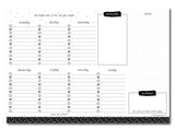 Week desk planner A4 - JournalnStuff