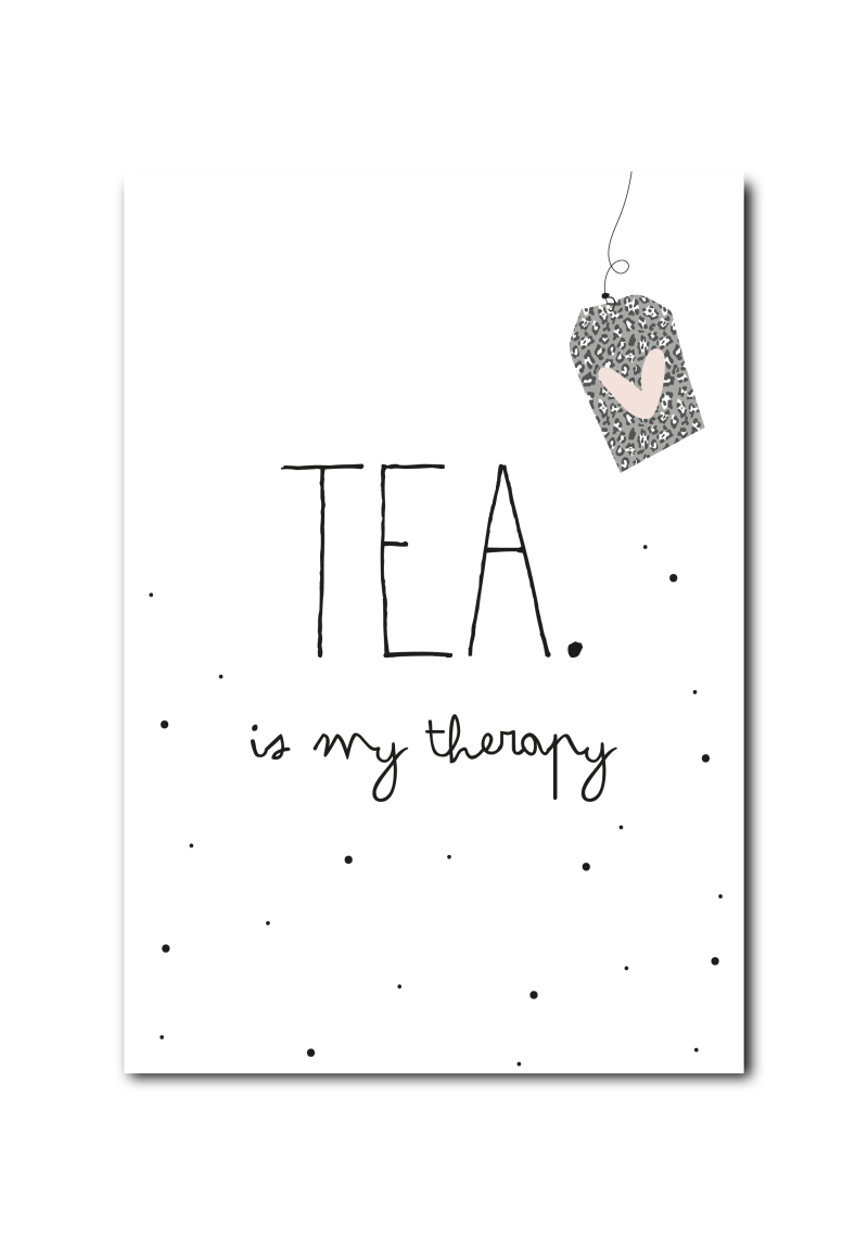 Kaart - Tea is my therapy