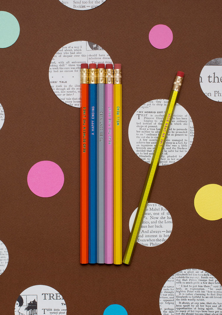 Pencil Set Book Lovers