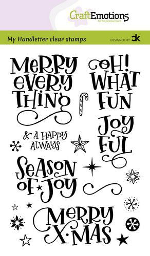 My Handletter Clear Stamps - Merry X-mas  (Eng) Carla Kamphuis