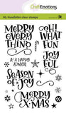 My Handletter Clear Stamps - Merry X-mas  (Eng) Carla Kamphuis
