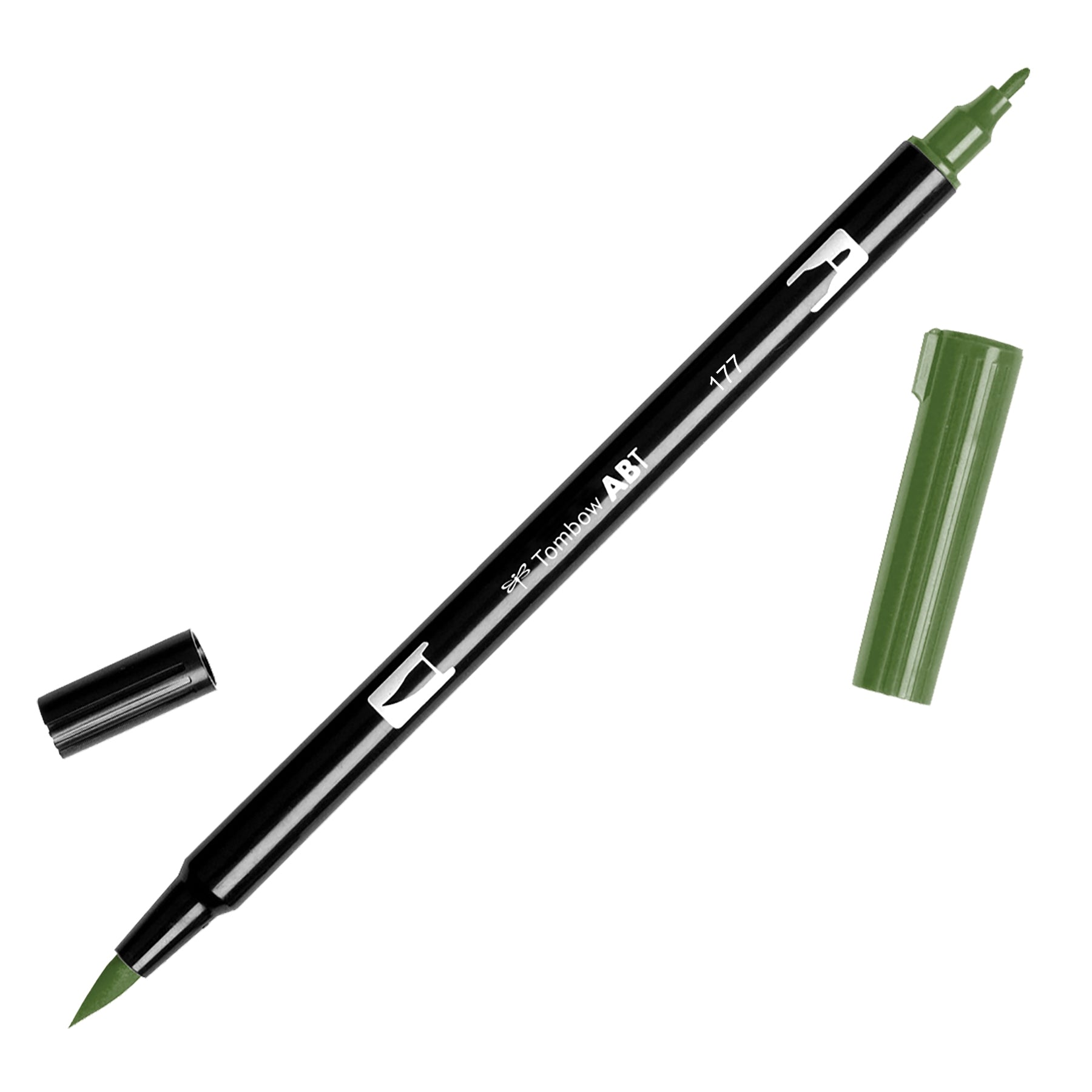 Tombow ABT Dual Brush pen 177 Dark Jade - JournalnStuff