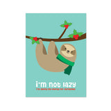 Kerstkaart - Sloth Christmas