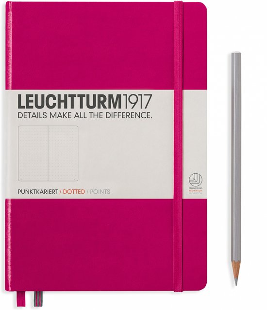 Leuchtturm1917 Dotted Notitieboek A5 -  Berry - JournalnStuff