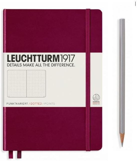 Leuchtturm1917 Dotted Notitieboek A5 - Port Red - JournalnStuff