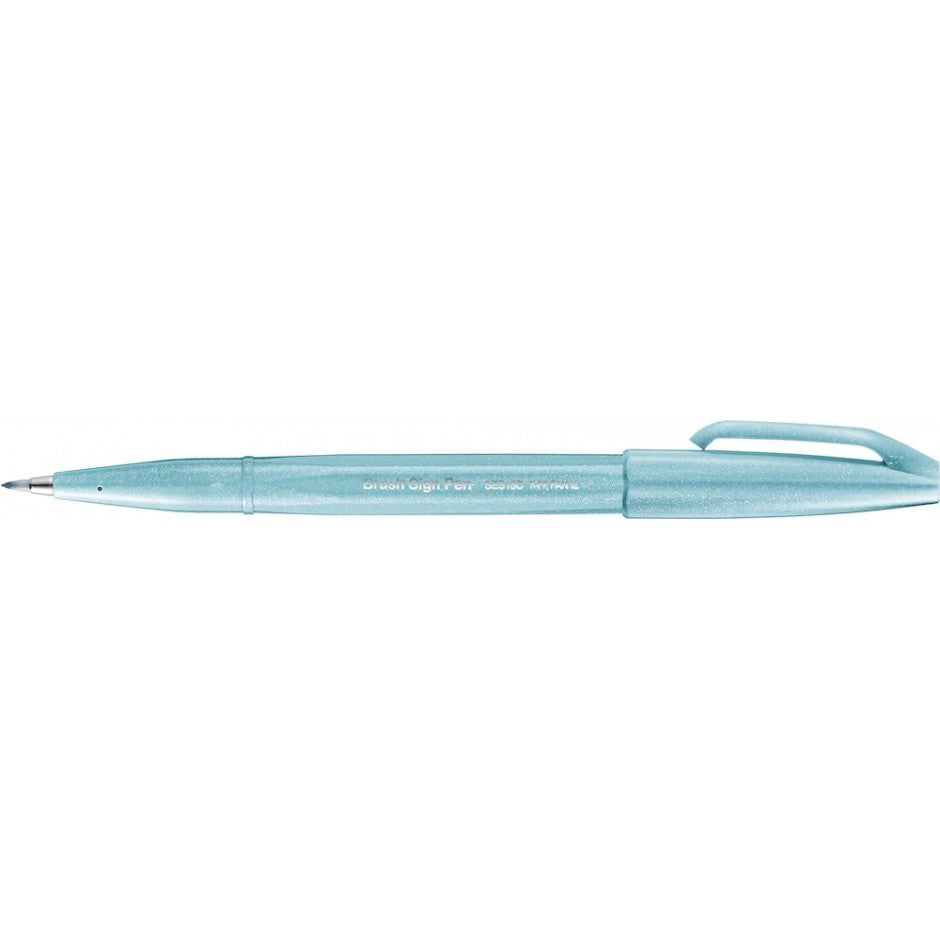 Pentel Brush Sign Pen SES15C - Pale Blue