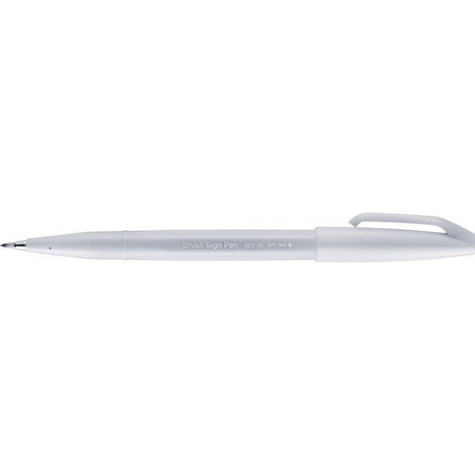Pental Brush Sign Pen SES15C - Light Grey