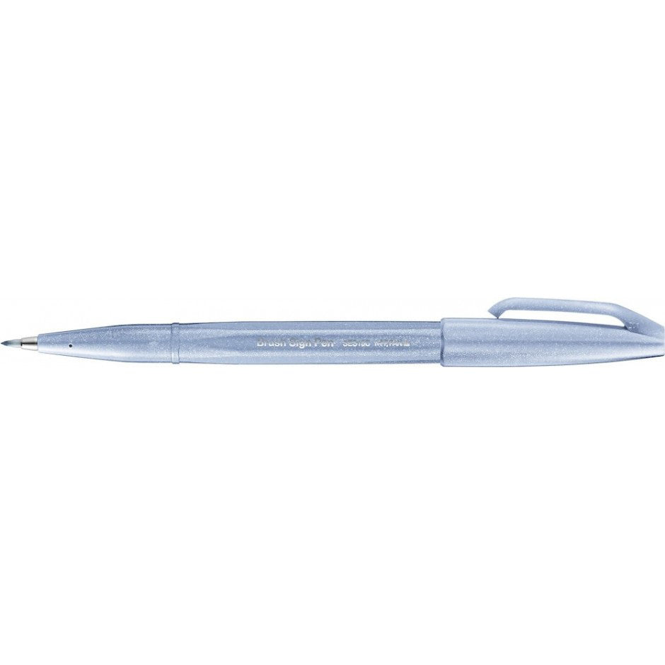 Pental Brush Sign Pen SES15C - Grey Blue