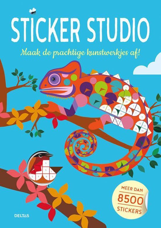 Kleur-stickerboek Sticker Studio